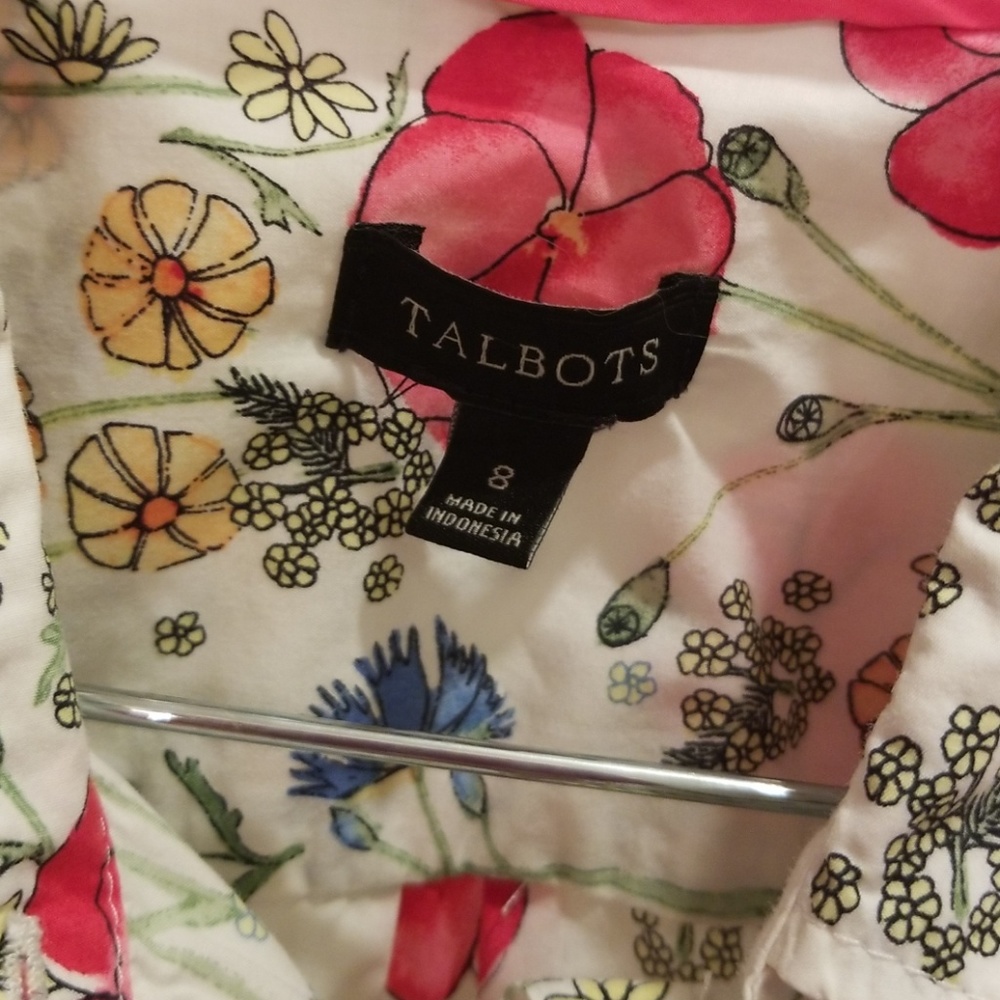 Talbots Spring button down - Picture 2 of 6